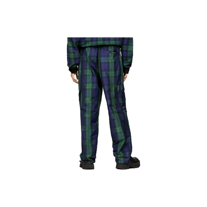 Tommy Hilfiger Casual Pants Men Blue Green Plaid-2