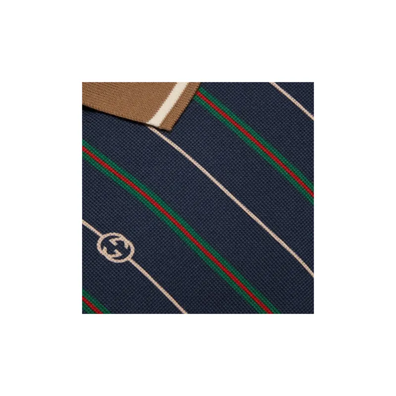 GUCCI SS23 Polo Shirt Men's Blue-5