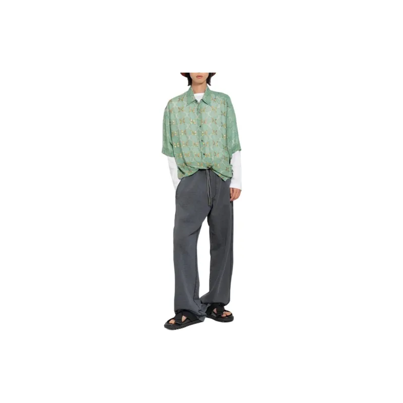 DRIES VAN NOTEN Cassidye Collared Short-Sleeves Shirt-2