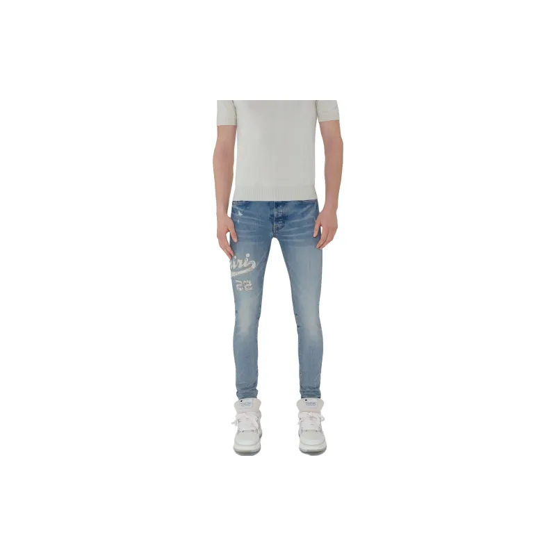 AMIRI Varsity Applique Logo Jeans-1