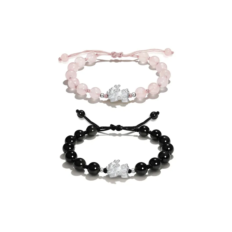 GUDS GAVE Colored Glaze Jade Bracelets Unisex-10