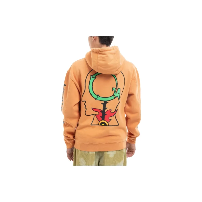 Brain Dead Sweatshirts Men Orange-4
