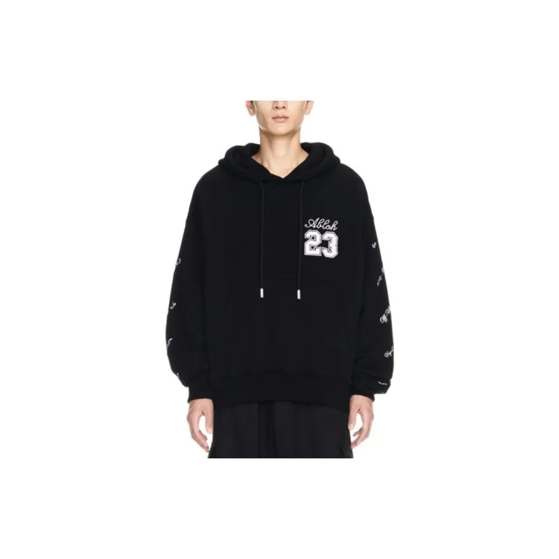 OFF WHITE 23 Logo Skate Hoodie -1