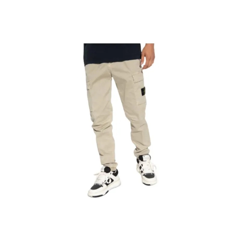 STONE ISLAND Cinched Waistband Trousers-2
