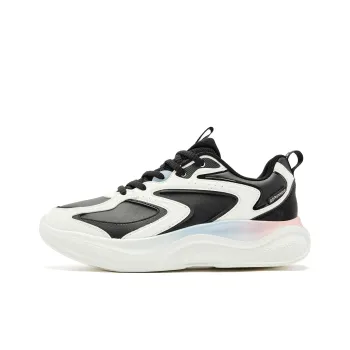 QIAODAN Anti-Slip Wear-Resistant Low-Top Q-COZY SOFT Running Shoes Women's Black White