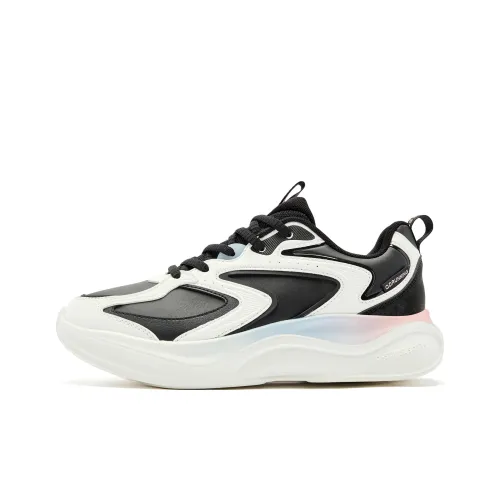 QIAODAN Anti Slip Wear Resistant Low Top Q COZY SOFT Running Shoes Women's Black White