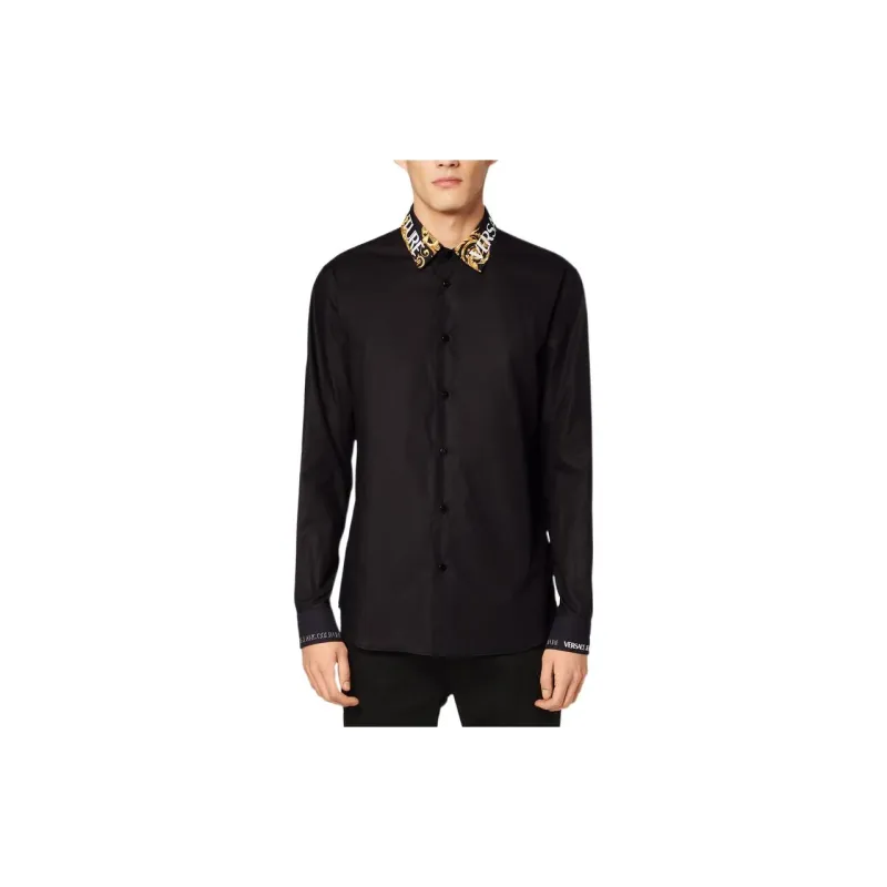 VERSACE JEANS COUTURE Shirts Men Black-2