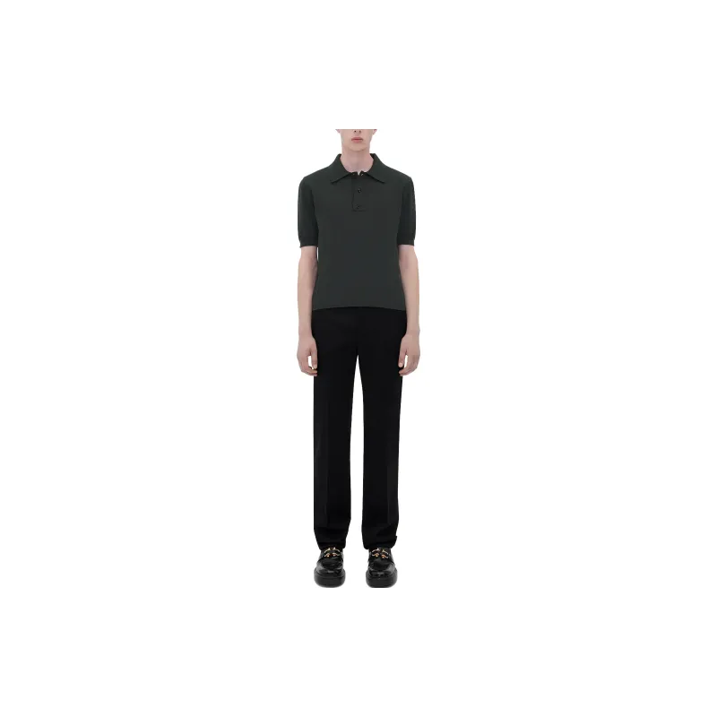 Bottega Veneta Polo Shirts Men Charcoal Gray-2