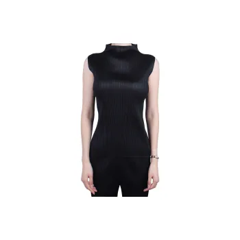 PLEATS PLEASE ISSEY MIYAKE Tank Top Women's Black