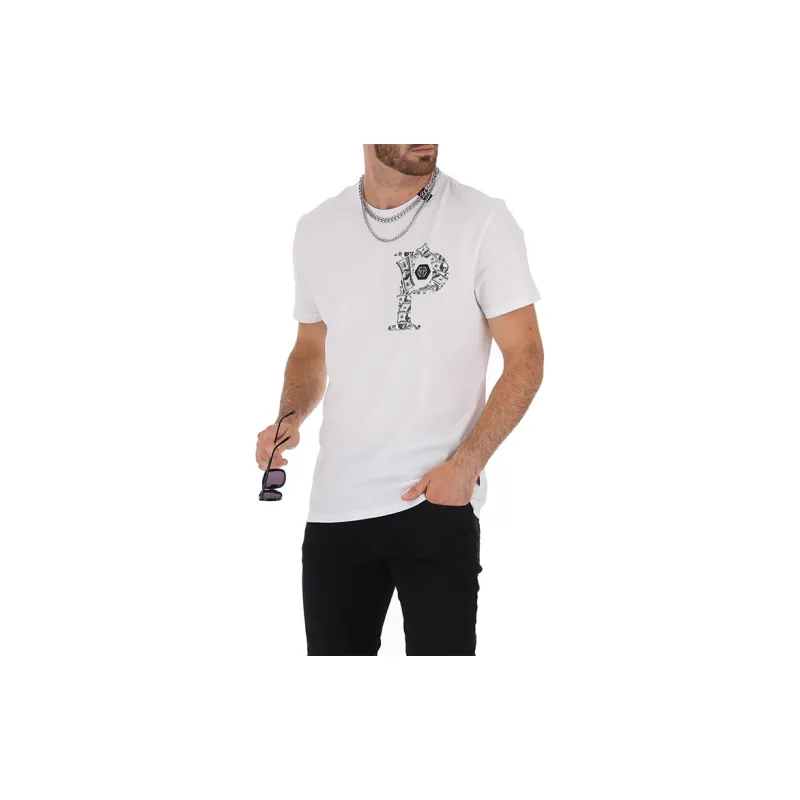 PHILIPP PLEIN Logo Print T shirt-5