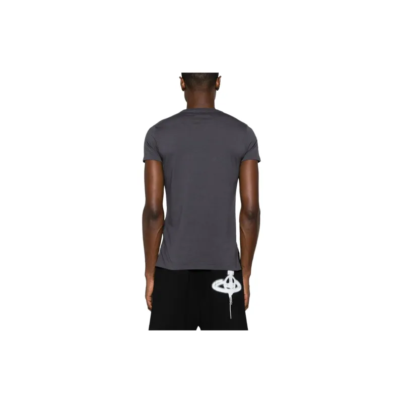 Vivienne Westwood Orb Logo embroidered Cotton T shirt-2