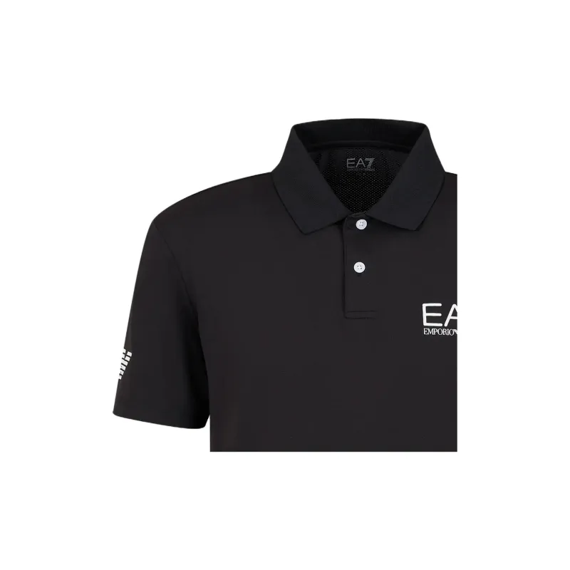 EMPORIO ARMANI Logo print Polo Shirt-3