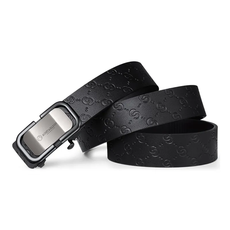 AUGTARLION Split Cow Leather Leather Belts Men's Width  3.5cm-3