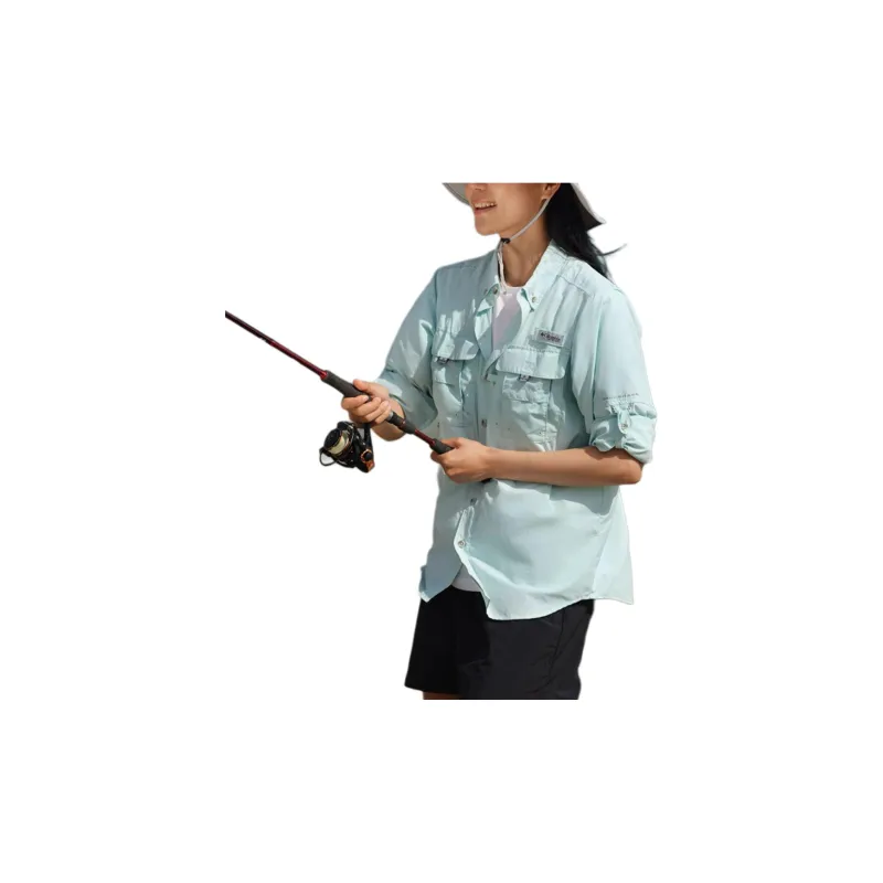 Columbia PFG Shirt Unisex Light Blue-1