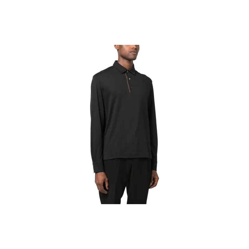 Zzegna Polo Shirts Men Black-3