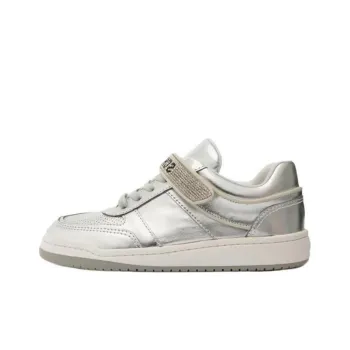 Schutz Low-Top Skateboard Shoes Women's Silver