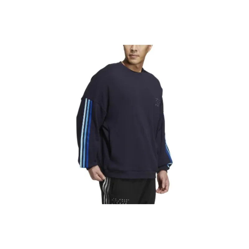 Adidas Sweatshirts Men Dark Blue-3