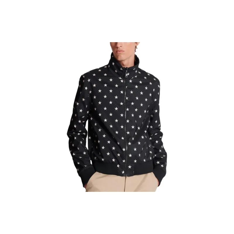 BALMAIN Stars Reversible Bomber Jacket-6