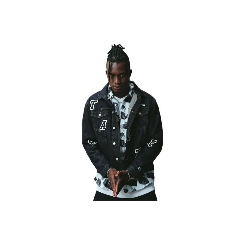 STARTER Jackets Men Denim Blue-3