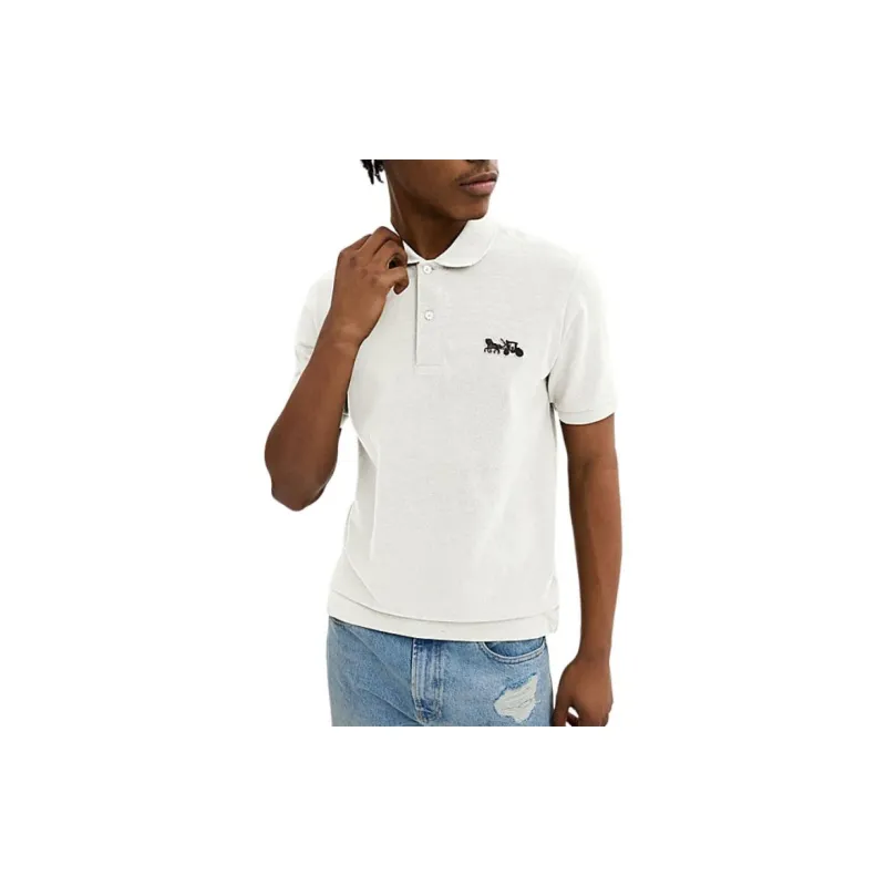 COACH SS24 Polo Shirt Men's White-1