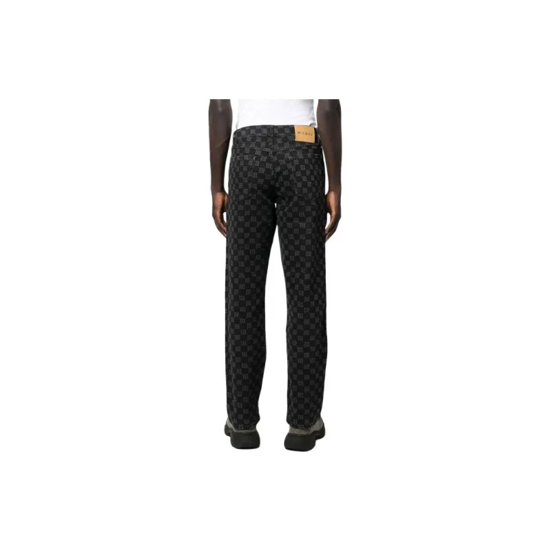 Misbhv Straight Leg Monogram Jeans-4