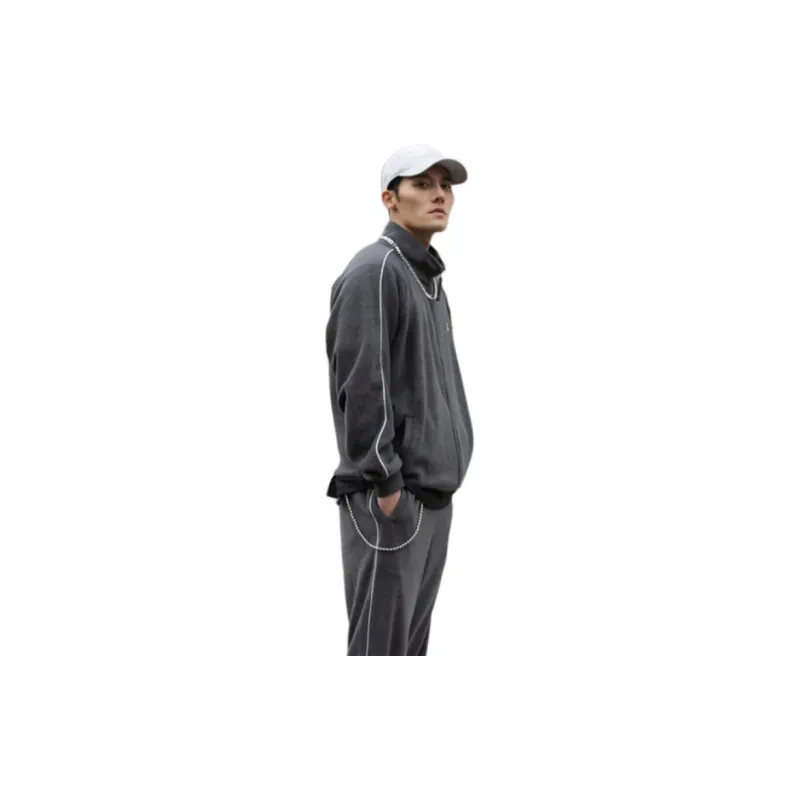 New Era FW21 Jacket Unisex Charcoal Black-4