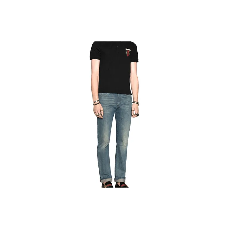 GUCCI Polo Shirts Men Black-1