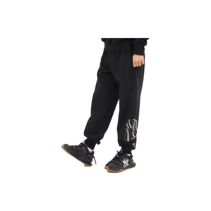 MLB New York Yankees Knitted Sweatpants Unisex Black-3