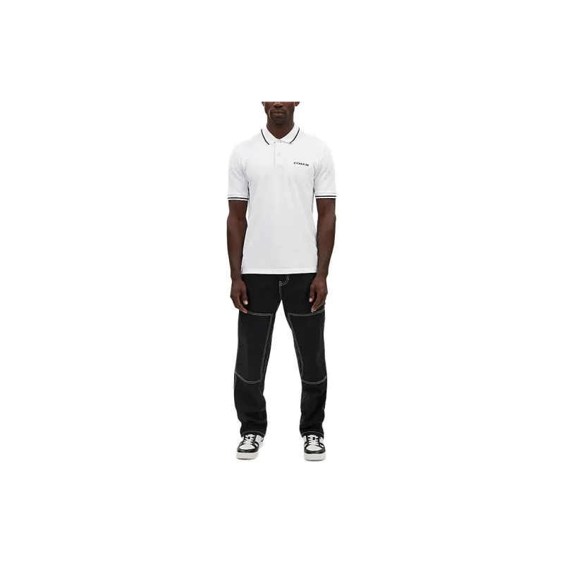COACH SS24 Polo Shirt Men's White-2