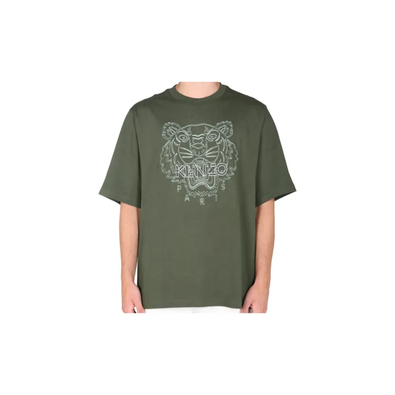 KENZO T Shirts Men Dark Khaki-2