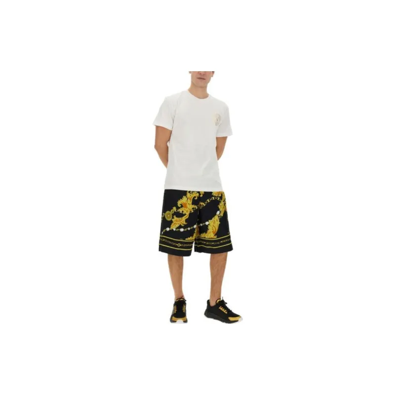 VERSACE JEANS COUTURE Barocco Printed Knee Length Track Shorts-3