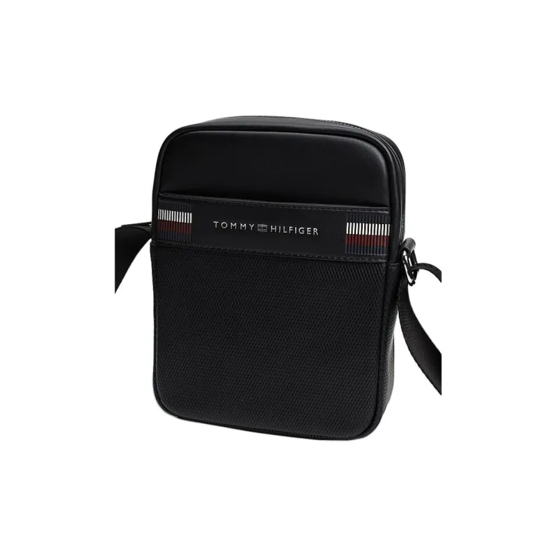 Tommy Hilfiger PU Shoulder Bag Regular Men's Black-1