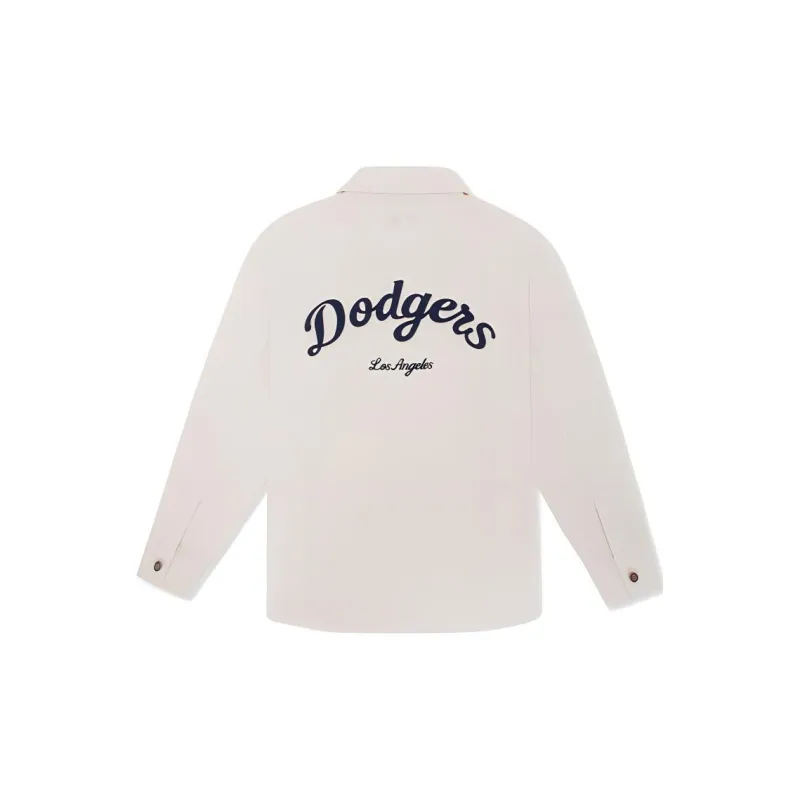 MLB Los Angeles Dodgers Varsity Shirt Unisex Dark Cream-1