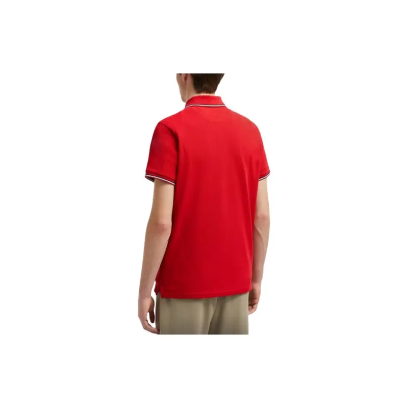 Moncler Polo Shirts Men Red-3