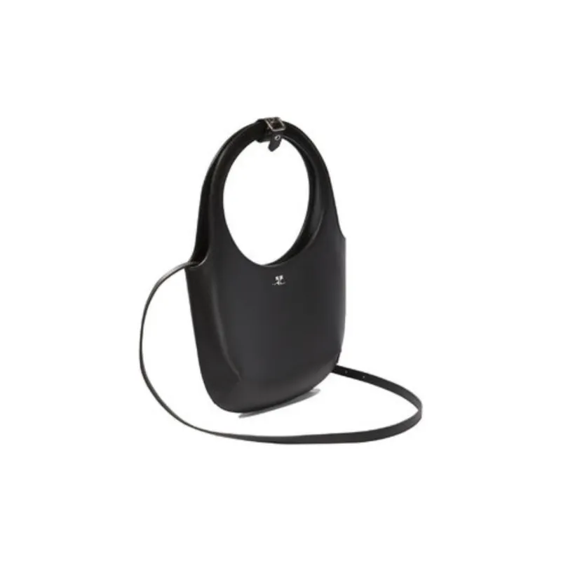 COURREGES Holy Leather Bag 'Black'-3