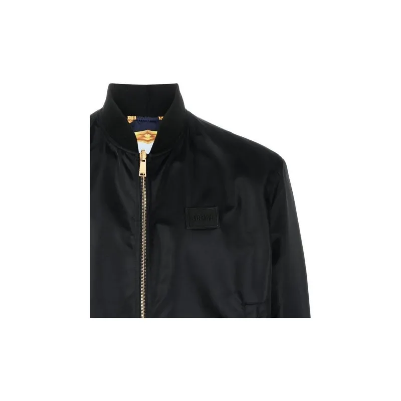 VERSACE Jackets Men Black-5