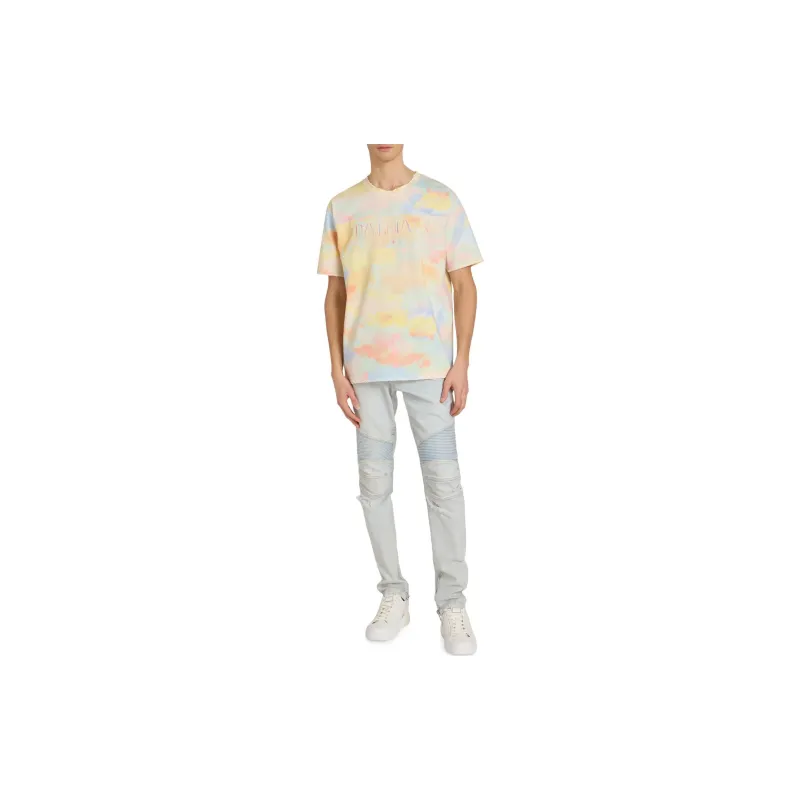 BALMAIN Cloud Vintage Crewneck T-Shirt-1