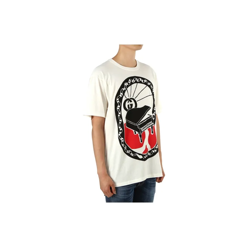 GUCCI T Shirts Men White-5