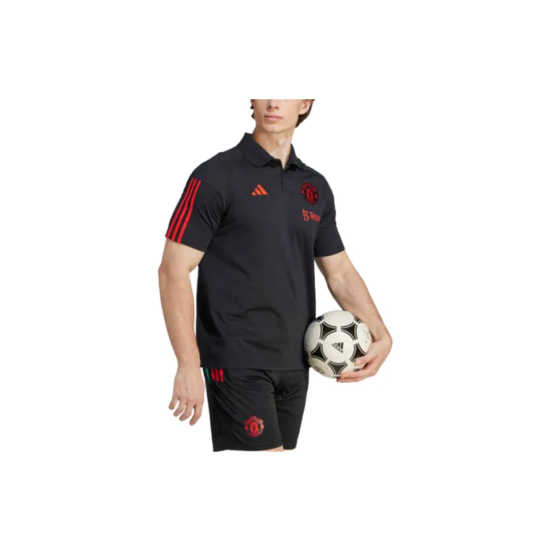 Adidas MANCHESTER UNITED THEATRE OF DREAMS TIRO 23 Polo Shirt Men's Black-3