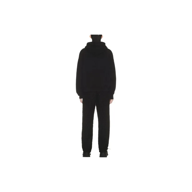 OFF WHITE Logo Print Cotton Hoodie-3