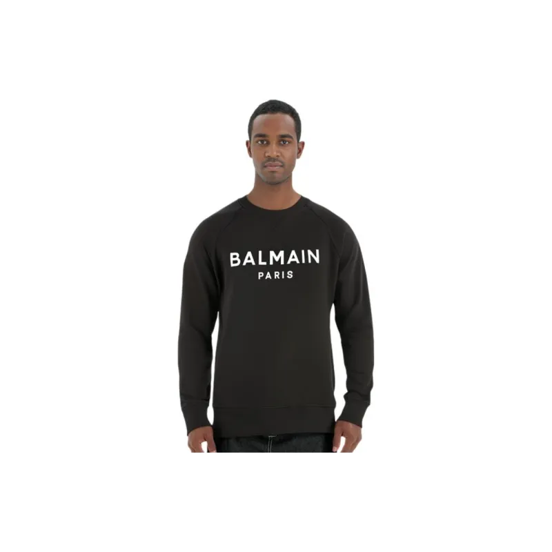 BALMAIN Logo Printed Crewneck Sweatshirt-3