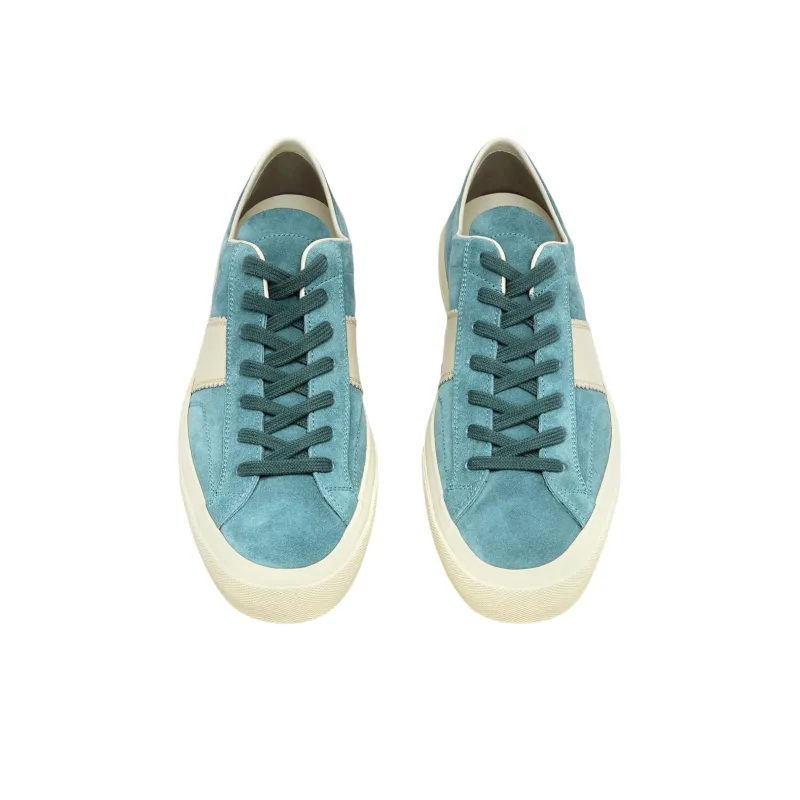 TOM FORD Cambridge Low Top Skateboard Shoes Men's Lake Blue-3