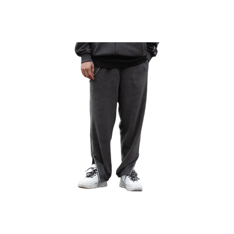 New Era FW21 Sports Pants Unisex Charcoal Black-2
