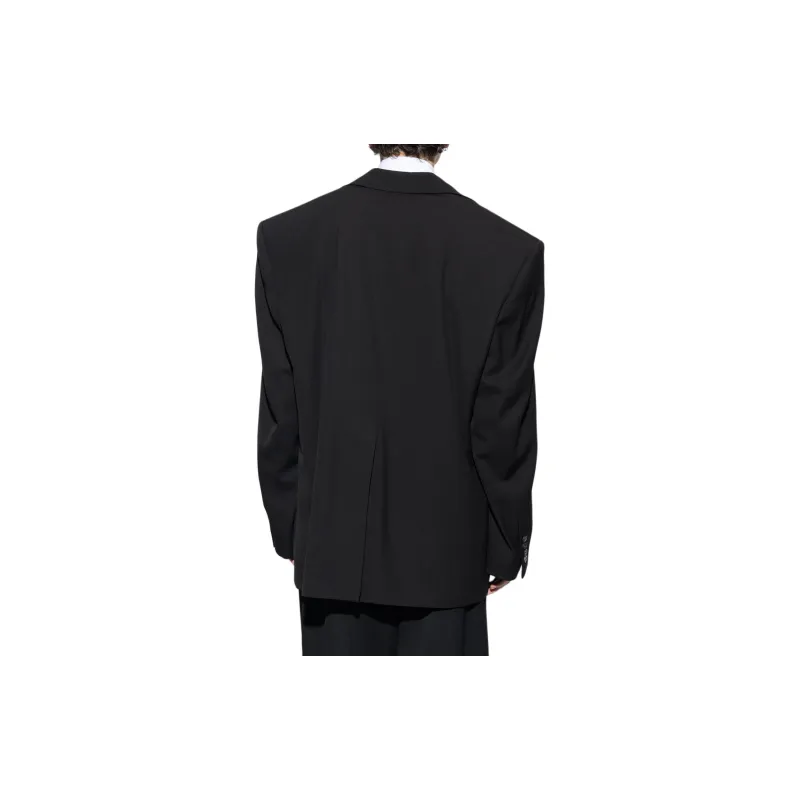 Balenciaga Business Suit Coat, Loose Fit Men's Black-2