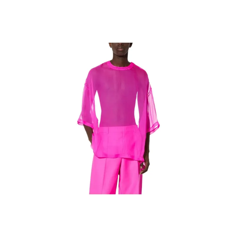 Valentino T-Shirts Men Peach Pink-2