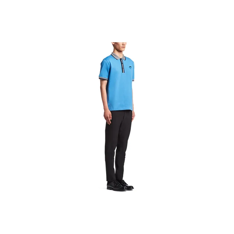 PRADA Polo Shirts Men Blue-3