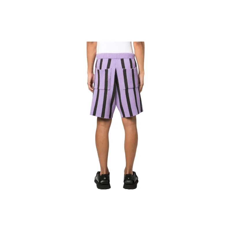 NANUSHKA Walter Striped Terry cloth Shorts-3