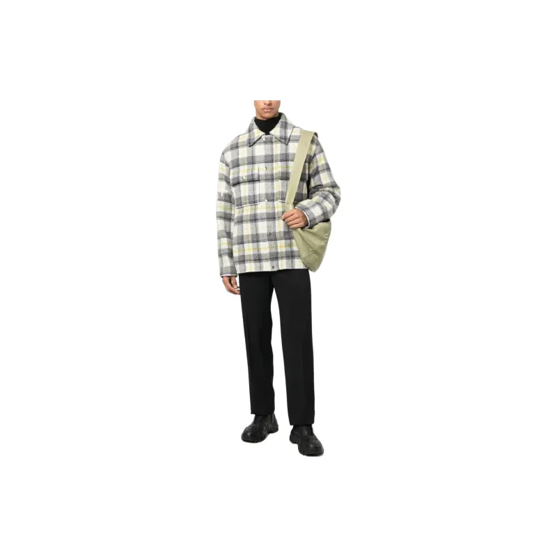 JIL SANDER Jackets Men Yellow Gray-2