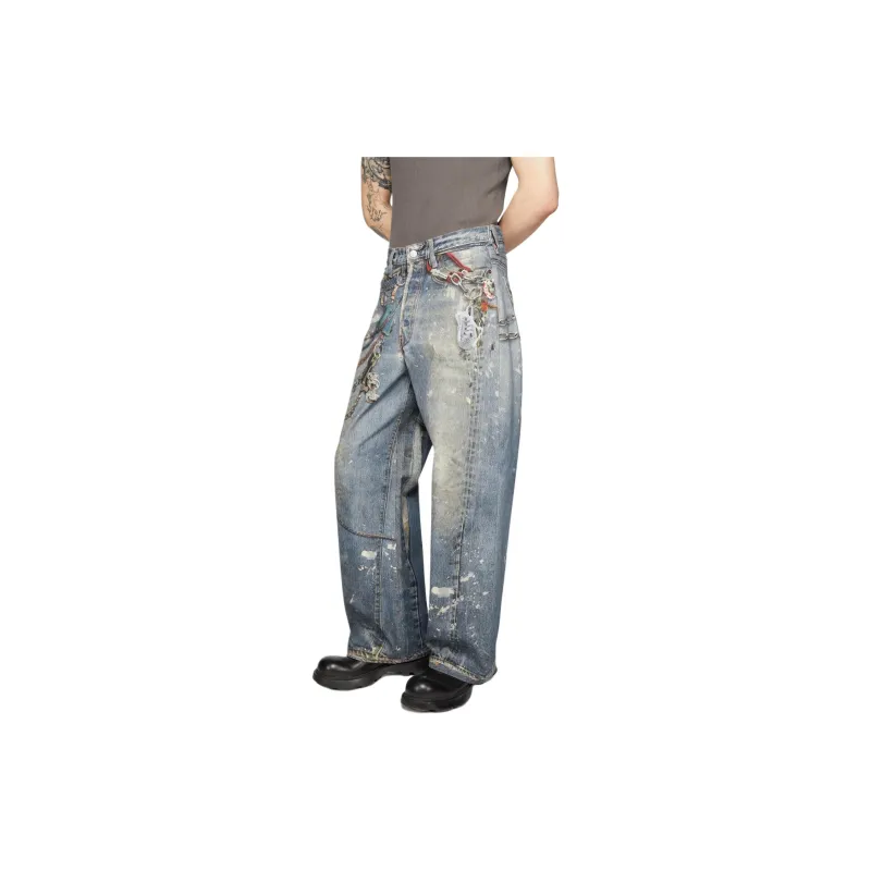 Acne Studios FW24 3D Digital Printing Baggy Jeans-4