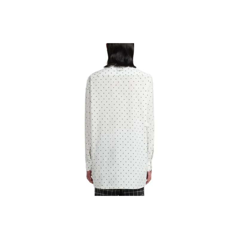 MARNI Polka Dot-print Poplin Shirt-1